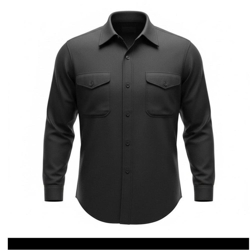 US Navy Dress Blues High Military Black Shirt Quality 16.5”x34”